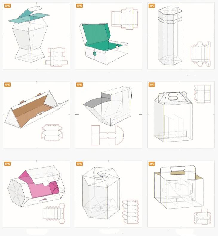 紙箱包裝設計中的刀模圖 從禮盒到糖果盒的平面圖與泡梯工藝解析